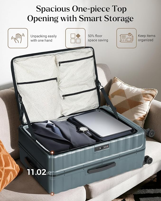 Luggage Sets 2 Pieces, 20/28 Inch PC Hardshell Suitcase - Image 3