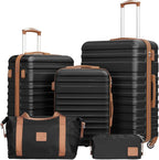 Coolife Suitcase Set 3 Piece Luggage Set Carry On Hardside Luggage by COOLIFE