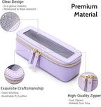 Aveniee Clear Makeup Brush Bag, Slim Brush Holder Cosmetic Case, Small Travel - Image 5