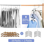 Nature Smile No Shoulder Bump Multiple Sweater Coat Clothes Hangers - Image 3