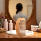 2Pcs Natural Peach Wood Fine Tooth Hair Comb Anti-Static Hair Care Wooden Comb Handmade Gift Comb for Women and Men Massage Detangling Tools Care Accessories Hair Care Styling Tools and Appliances