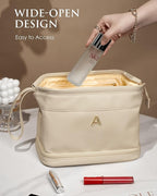 Women Gifts, Initial Large Makeup Bag, Travel Essentials, Personalized Double - Image 3