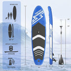 FBSPORT 11' Premium Stand Up Paddle Board, Yoga Board - Image 2