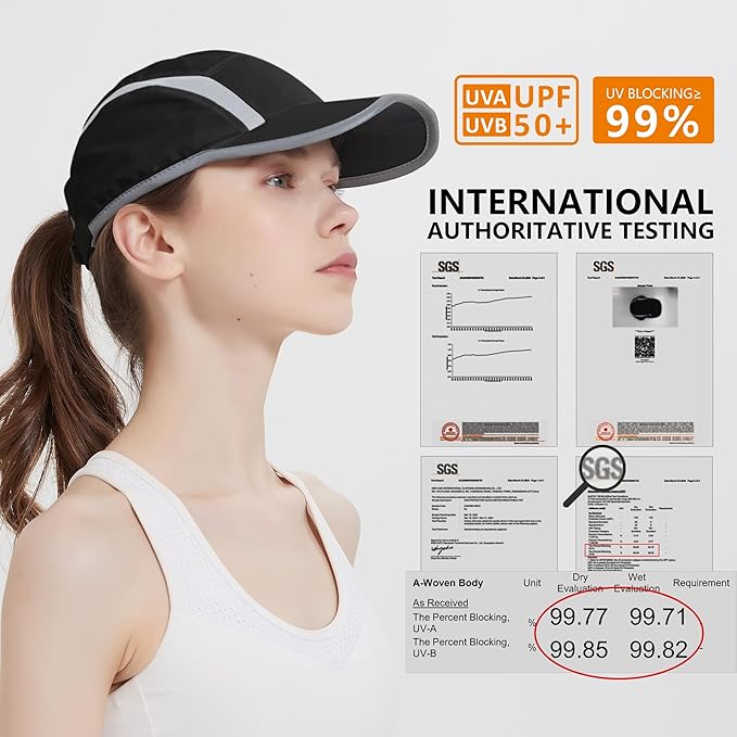 GADIEMKENSD Reflective Folding Outdoor Hat Unstructured Design UPF 50+ Sun - Image 2