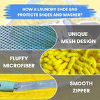 Shoe Washing Machine Bag, Laundry Shoe Bag - Image 3