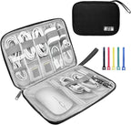 Electronics Organizer Travel Case, Electronic Accessories Storage Bag, Portable by Lcsmaokin