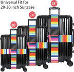 Rainbows Luggage Straps for Suitcases, Adjustable Luggage Travel Belts Security - Image 3