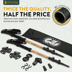 100% Carbon Fiber Trekking Poles by USA Brand - Image 2