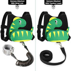 Accmor Toddler Harness Leash + Anti Lost Wrist Link, Cute Dinosaur Kids Harness - Image 3