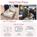 PACKISM TSA Approved Toiletry Bag, 3 Pack Clear Makeup Bag, Travel Makeup - Image 3