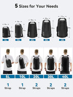 HEETA Waterproof Dry Bag for Women Men 5L/10L/20L/30L/40L Roll Top Lightweight - Image 2