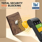 RUNBOX AirTag-Wallet-Mens-Slim-RFID Blocking Wallets Leather - Image 6