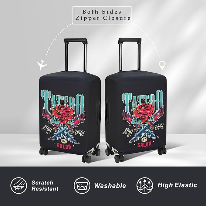 Explore Land Travel Luggage Cover Suitcase Protector Fits 27-30 Inch Case - Image 2
