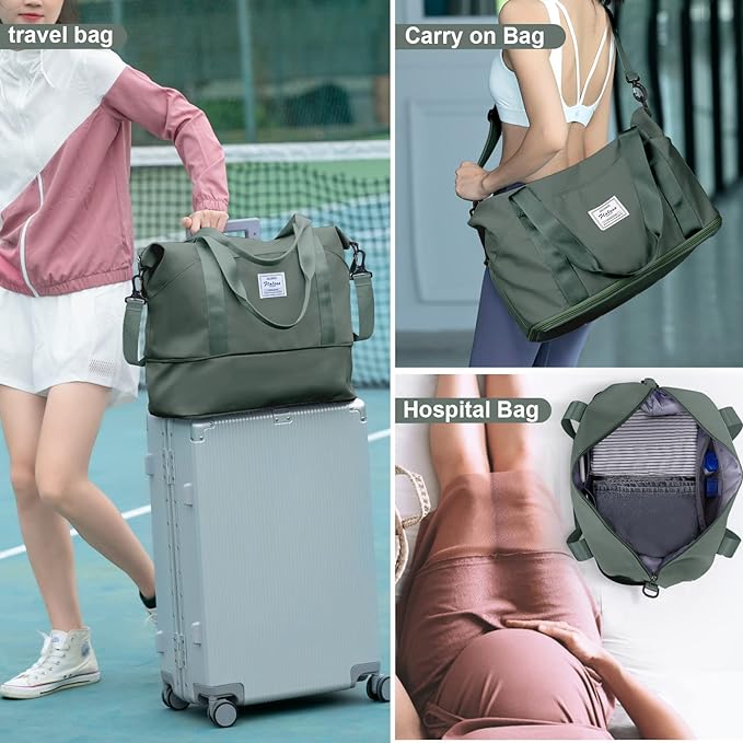 Travel Duffel Bag, Sports Tote Gym Bag, Shoulder Weekender Overnight Bag - Image 6