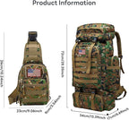 80L 2Pcs Hiking Backpack for Men - Image 6