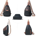 Crossbody Sling Bag for Women Men Anti Theft Cross Body Fanny Pack Belt Bag - Image 8