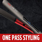 CHI Lava 2.0 Hairstyling Iron 1″ Flat Iron Hair Straightener, Volcanic Lava & Ceramic Plates for Smooth, Frizz‑Free Styling, Adjustable Digital Temp, 11 ft Cord, Professional Hair Tool