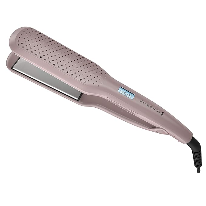 Remington Wet2Straight Hair Straightener/Flat Iron,450°F Salon High Heat,1 3/4" Inch Plates,Mauve,(Pack of 2)