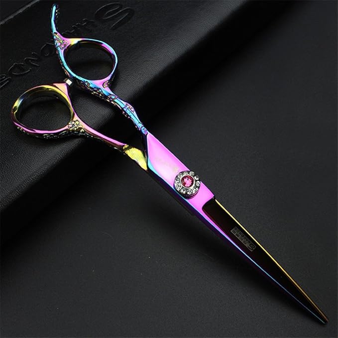 6-Inch Left Handed Hairdresser Hairdresser Scissors Set (6 inches, 2 Pieces-C)