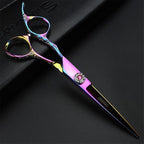 6-Inch Left Handed Hairdresser Hairdresser Scissors Set (6 inches, 2 Pieces-C)