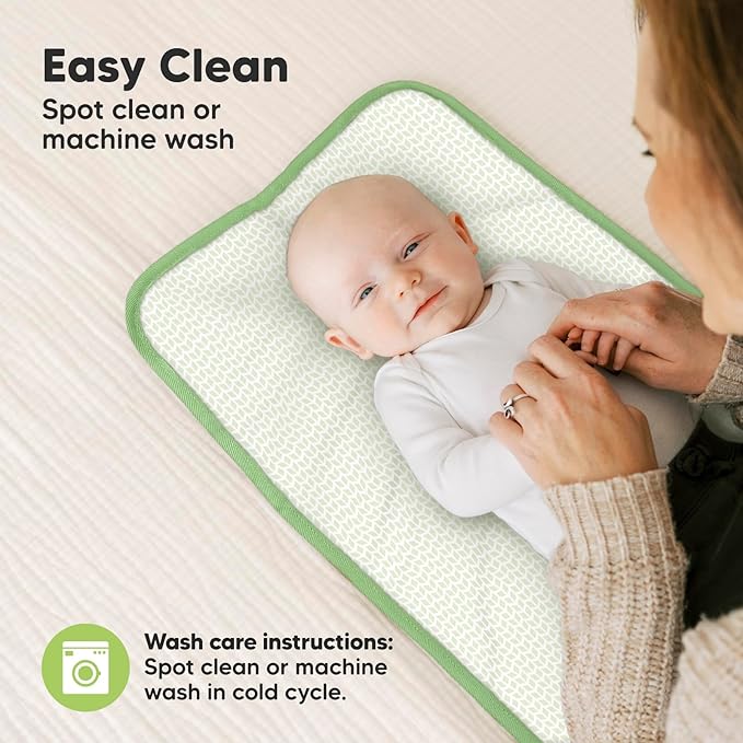 KeaBabies Portable Diaper Changing Pad, Easy Wipe Clean - Image 7