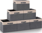 GhvyenntteS Large Fabric Storage Bins by GhvyenntteS