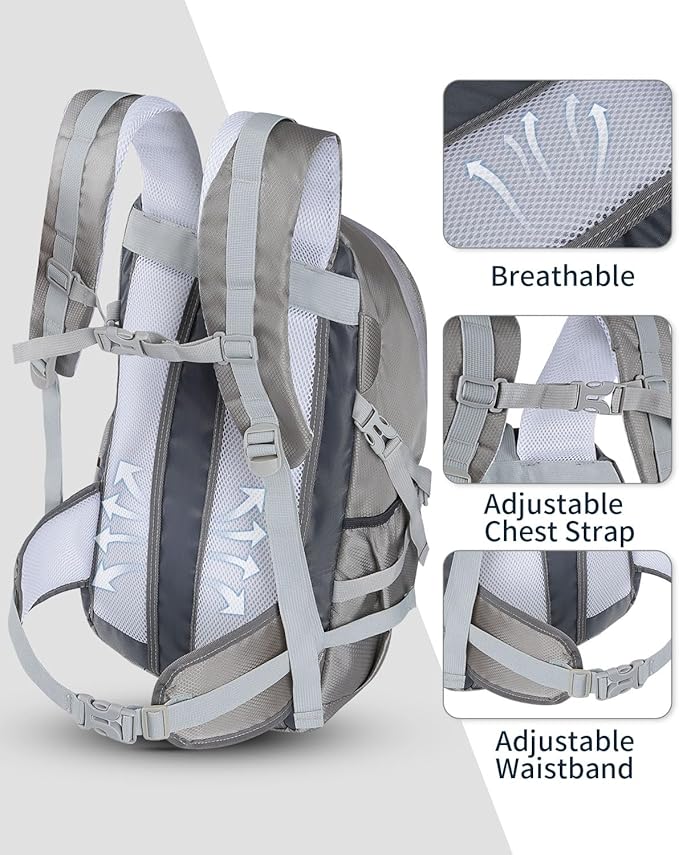 Hiking Backpack 40L Lightweight Waterproof Daypack - Image 5