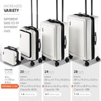 Hard Shell Luggage Sets with Spinner Wheels 4 Piece, Expandable Large Suitcases - Image 2