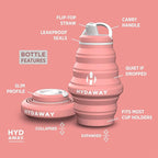 HYDAWAY 17oz Collapsible Water Bottle - Image 5