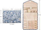 BAGSMART Travel Jewellery Organiser Roll Foldable Jewelry Case - Image 6