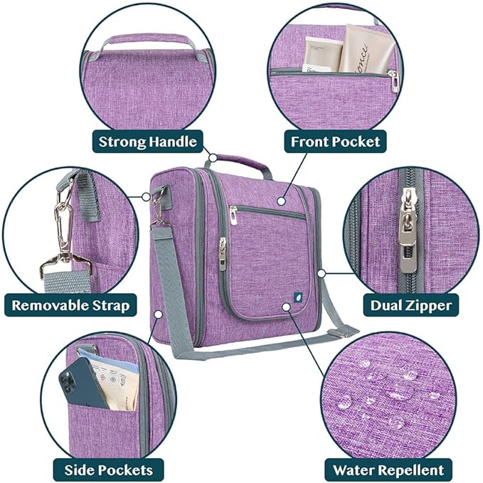 PAVILIA Extra Large Toiletry Bag Travel Bag - Image 3