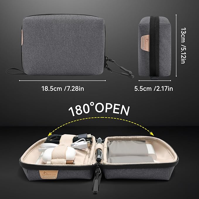 Electronics Organizer Cord Organizer Travel, Small Tech Bag - Image 2