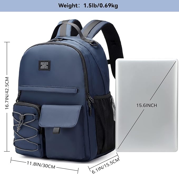 Lohol Water Resistant Backpack for Travel School Work, Casual Daypack - Image 2