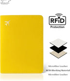 Passport Holder for Travel Essentials, RFID Blocking Passport Cover Case for - Image 3