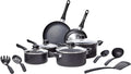 Amazon Basics Non Stick Kitchen Cookware 15-Piece Set, Non-Induction, Includes by AmazonBasics