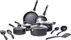 Amazon Basics Non Stick Kitchen Cookware 15-Piece Set, Non-Induction, Includes by AmazonBasics