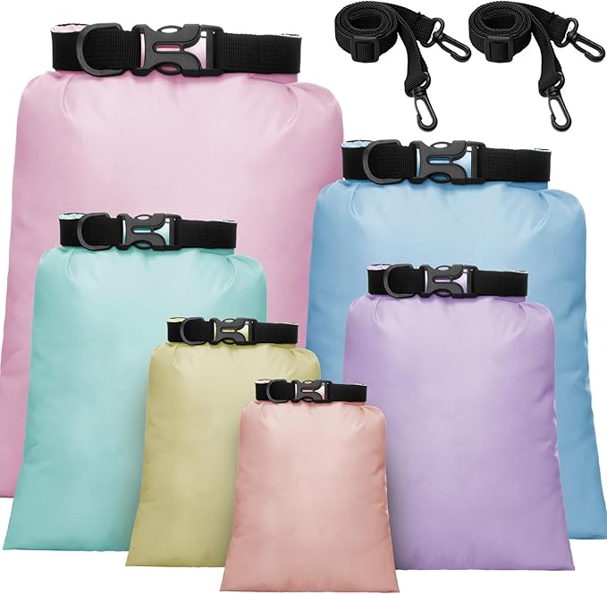 Shappy Waterproof Dry Bag Set 6 Sizes Lightweight Sacks and Long Adjustable by Shappy
