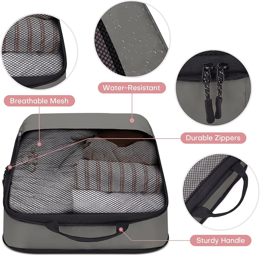 4 PCS Set Compression Packing Cubes - Image 5
