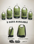 Lamicall Dry Bag Waterproof Backpack - 5L/10L/20L/30L/40L Roll Top Waterproof - Image 2