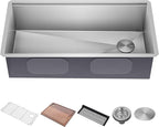 KRAUS Kore 36-Inch Undermount Workstation 16 Gauge Single Bowl Stainless Steel by KRAUS