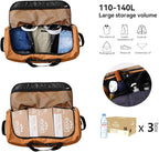 Vomgomfom 32" Soft-Sided Foldable Wheeled Travel Duffel Bag, Expandable 110L to - Image 2