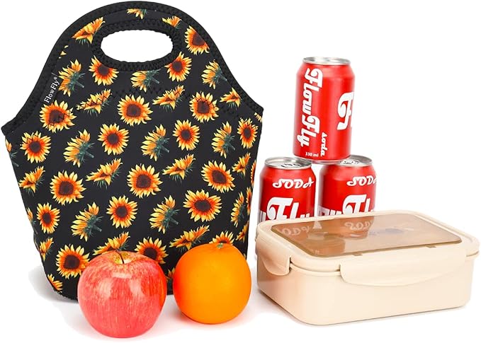 FlowFly Neoprene Lunch Tote Insulated Thermal Reusable Lunch Bag Box - Image 7