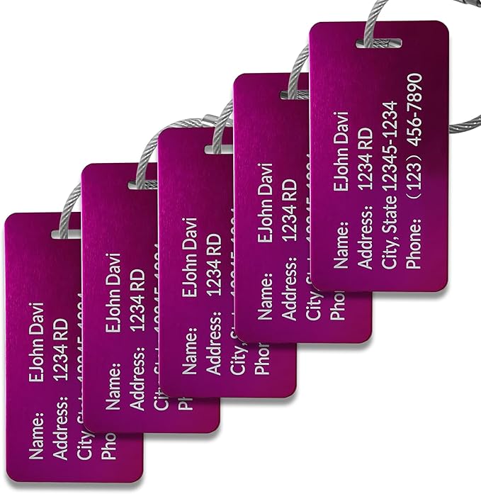 Custom Personalized Luggage Tags-Customized Unique tag by KOMVIOO