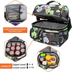 opux Lunch Bag Women Insulated, Adult Lunch Box Cooler, Flower Lunch Box - Image 8