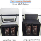Large-Sized Hanging Shoe Organizer 8-Shelf, Hanging Closet Organizer - Image 4