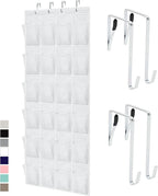 GORILLA GRIP Over the Door Shoe Organizer, 24 Large Breathable Mesh Pockets by GorillaGrip