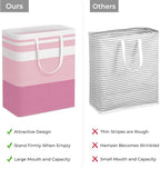 HomeHacks 2 Pack Large Laundry Baskets, Waterproof, Freestanding Laundry Hampers - Image 3