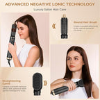 5 in 1 Blow Dryer Brush, Upgrade Hair Dryer Brush Set Negative Ion Air Styler Curling Wrap Air Curler, Hot Air Brush Curling Iron Hair Styling Tools As A Gift for Straight/Curl/Dry/Smooth