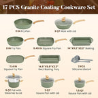 Kitchen Academy 17 Pieces Induction Cookware Set - Image 7