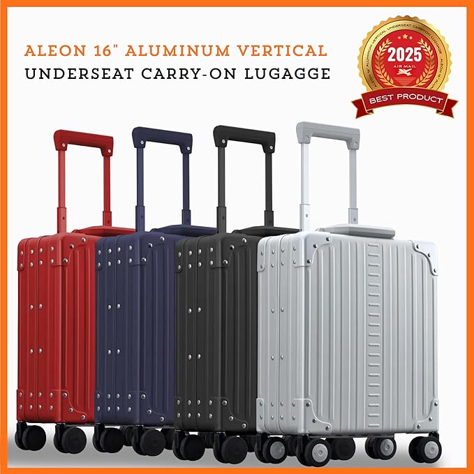 All Aluminum Lightweight 16” Premium Vertical Underseat Carry-On Luggage. - Image 4
